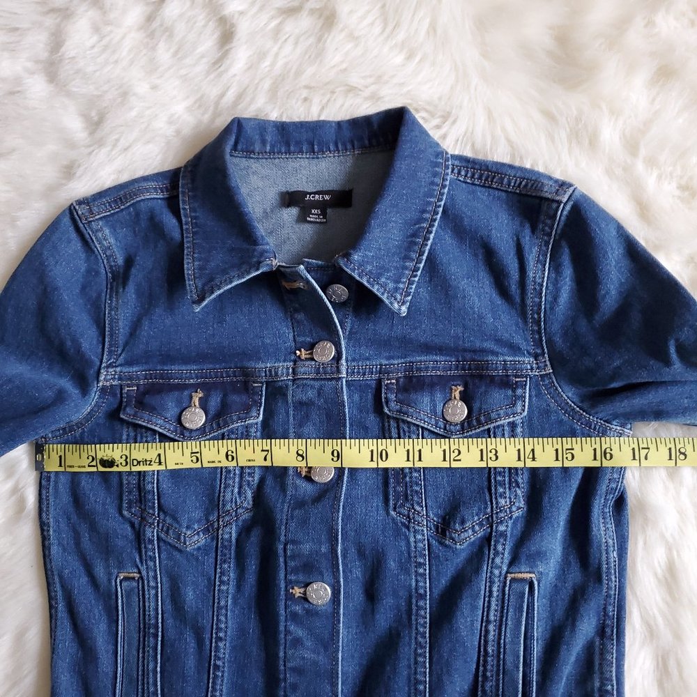J. Crew Classic Denim Jacket in Ocean Size XXS EUC - Picture 13 of 16